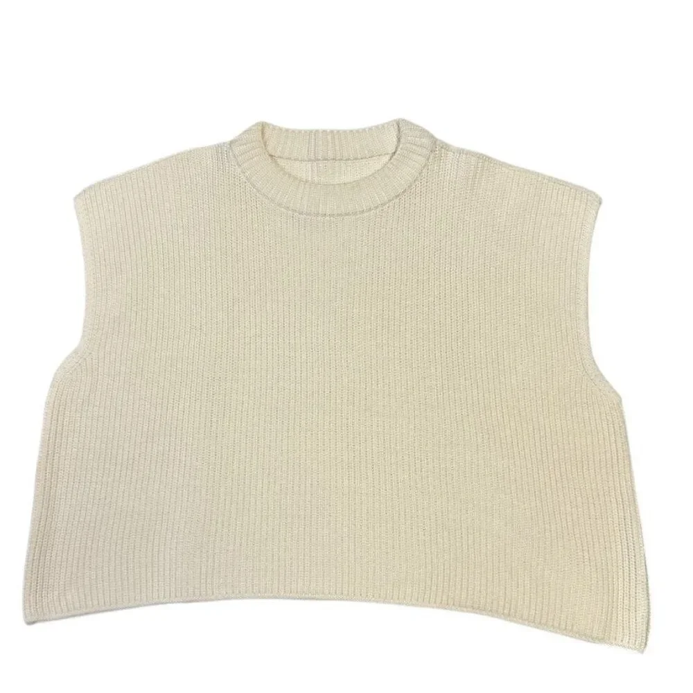 Frank & Eileen Montecito Cotton Knit Sweater Vest Cream Sz XL NWOT